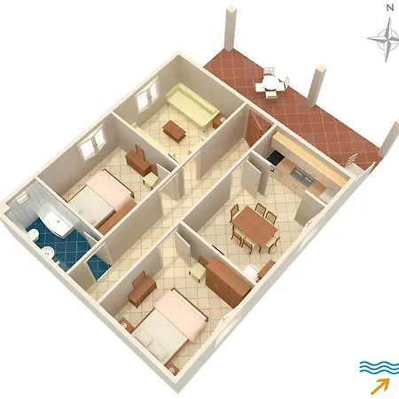 With Parking Space Mrljane, Pasman - 8498